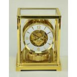 JAEGER-LE COULTRE ATMOS CLOCK, ser. no. 46***8, lacquered brass and perspex, rectangular case with