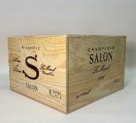 CHAMPAGNE SALON LE MESNIL 1996 OWC 6 x 75clRare six bottle case of 1996 Salon Le Mesnil
