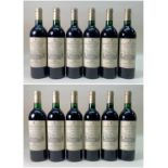 CHÂTEAU LA MISSION HAUT BRION 1996 PESSAC-LÉOGNAN 12 x 75clTwelve bottles (unboxed) of 1996