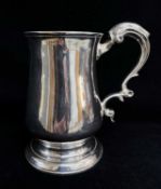 GEORGE III SILVER BALUSTER TANKARD, John Langlands & John Robertson I, Newcastle 1779, double