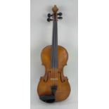 ENGLISH VIOLIN, bearing label 'Tom Francis, Gravesend, 1986', Maidstone 1986, one-piece back, L.O.B.