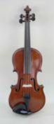 ENGLISH VIOLIN, stamped 'Goulding & Co., London' below the button, one-piece back, L.O.B. 34.