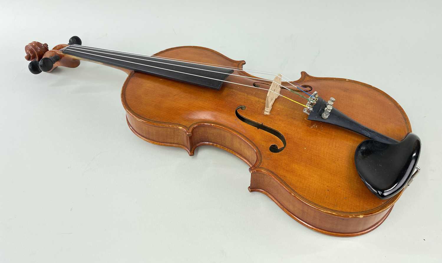 ENGLISH VIOLIN, labelled 'Thomas Richer Francis, Mendlesham, Suffolk, 1880 - No.9', two-piece - Image 2 of 5