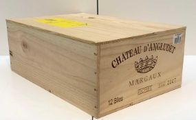CHÂTEAU d'ANGLUDET 2007 MARGAUX OWC 12 x 75clTwelve bottles presented in its original wooden case (