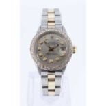 LADIES' ROLEX 'OYSTER PERPETUAL DATEJUST' AUTOMATIC BRACELET WRISTWATCH, ref. 6516, ser. no. 15***