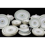 WEDGWOOD 'APPLEDORE' BONE CHINA PART DINNER SERVICE, including tureens, a gravy boat, various