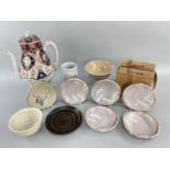 ASSORTED JAPANESE CERAMICS, including Imari porcelain Coffee pot, Meiji Period, pear shaped with