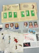 ASSORTED SPORTING EPHEMERA, including 4x Player's/Wills' albums of cigarette cards for Tennis