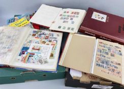 ASSORTED STAMPS, ALBUMS, CATALOGUES, inlcuding packets of loose mint and used stamps, filled stock