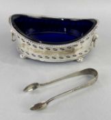 EDWARD VII PIERCED SILVER SUGAR BOWL, Chester 1908, George Nathan & Ridley Hayes, of oval shape,