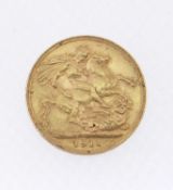 GEORGE V GOLD SOVEREIGN, 1911, 8.0gms Provenance: private collection Rhondda Cynon Taf, consigned