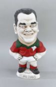 IEUAN EVANS 'GROGG', signed in the clay 'Grogg Shop Wales', 24.5cm h