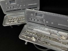 TWO MODERN ODYSSEY STUDENT FLUTES, in cases (2)