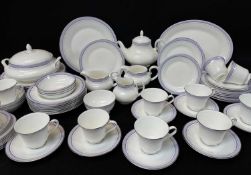 ROYAL DOULTON 'LILAC TIME' PATTERN PART TEA & DINNER SERVICE, including tea pots, tureen, various