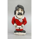 GERALD DAVIES 'GROGG', signed in the clay and in ink by John Hughes, 15cm h