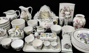 GOOD GROUP OF PORTMEIRION 'MY GARDEN' WARES, including mantle clock, butter dish, toast rack, tea