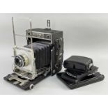 MPP MICRO-PRESS 5X4 LARGE FORMAT PRESS CAMERA OUTFIT, c. 1950s, comprising MPP body, with