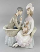 LLADRO FIGURE OF A SEATED COUPLE, entitled 'You and me' (4830), 26cms highCondition Report:no