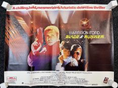 MOVIE POSTER, UK Quad, Blade Runner (Warner Bros - Harrison Ford / Sean Young / Rutger Hauer,