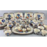 ASSORTED MASON'S 'JARDINIERE' PATTERN TEA & COFFEE WARES, including 2 teapots, coffee pot, milk