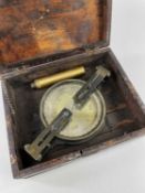 FREDERICK ROBSON & CO. MINING DIAL, Newcastle-on-Tyne, 4in. silvered dial, brass frame with 2 spirit