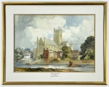 WILLIAM CALLOW (1812-1908) watercolour - Worcester Cathedral, 31 x 44cms Provenance: John M