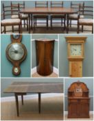 ASSORTED FURNITURE, including Victorian walnut chiffonier, Younger 'Toledo' stained elm dining table