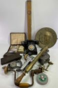 MISCELLANEOUS PARCEL - to include Bakelite 'Call Exchange' telephone, vintage tools including a