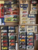 DIECAST MODEL VEHICLES IN RETAIL BOXES - by Lledo vintage commercial vehicles, fire engines ETC,