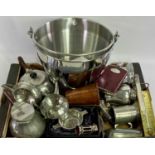 EPNSWARE, vintage and later pewter, modern metal preserve pan and associated goods ETC