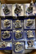 TUDOR MINT 'MYTH & MAGIC COLLECTION' FIGURINES (12) - with original boxes including Christmas