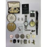 LOT WITHDRAWN - GENT'S JEWELLERY & COLLECTABLES GROUP to include nine carat gold and other stud