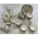VINTAGE TEAWARE, 2 SETS - to include Royal Albert Val D'or, 15 pieces with original packing box