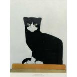 AFTER B VAN DER LECK print - 'of the cat', 44 x 33cms