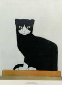 AFTER B VAN DER LECK print - 'of the cat', 44 x 33cms