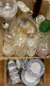 MINTON INFANTA TEAWARE - approximately 16 pieces and a quantity of mixed cut and other glassware