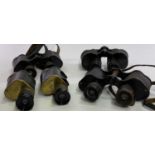 WW2 MILITARY & OTHER BINOCULARS & SIGHTING SCOPES - to include a Canada 1944 set marked 'C G B 53