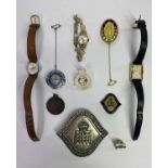 NURSING INTEREST COLLECTABLES to include a Rotary nine carat gold cased lady's wristwatch on