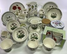 PORTMEIRION POTTERY BOTANIC GARDEN TABLEWARE - 30 plus pieces along with a Botanic humming bird jug,