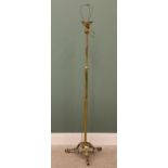 BRASS RISE & FALL STANDARD LAMP, 164cms H