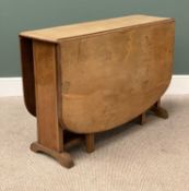 LIGHT WALNUT GATE LEG TABLE, Art Deco style, 74cms H, 155cms W (open), 108cms D