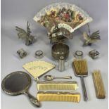 MIXED SILVER, PLATED WARE & COLLECTABLES GROUP - to include a Victorian sugar box with scoop,