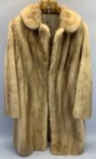 LADY'S VINTAGE FUR COAT - 93cms L, 45cms across the shoulders approximately, no interior labels