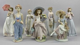 LLADRO FIGURES, BOXED - approximately 11