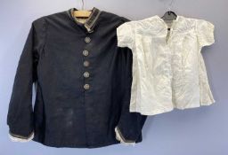 LATE VICTORIAN & LATER CHILDREN'S CLOTHING GARMENTS (2) - to include a black jacket with silver