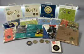 ROYAL MINT BRILLIANT UNCIRCULATED COIN PACKS (14) & OTHERS - one pound and two pound denominations