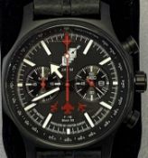 VOSTOK EUROPE HELLENIC AIRFORCE STAINLESS STEEL CASE CHRONO GENTLEMAN'S WRISTWATCH - with leather