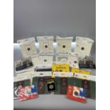 ROYAL MINT BRILLIANT UNCIRCULATED 50 PENCE COIN COLLECTION - 21 pieces to include a 1973 Hands, in