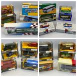 BOXED CORGI DIECAST COMMERCIAL BUSES, WAGONS & VANS - 23 items, all in original boxes to include the