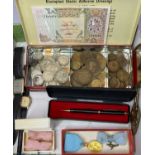 MIXED JEWELLERY, COINAGE & COLLECTABLES GROUP - to include Masonic silver and other metal